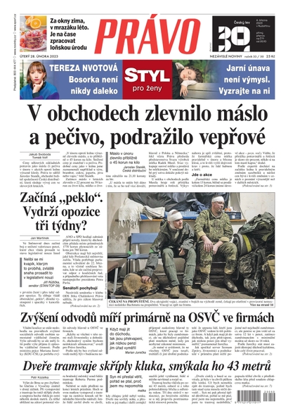 E-magazín Deník Právo - 28.2.2023 - Borgis, a.s.