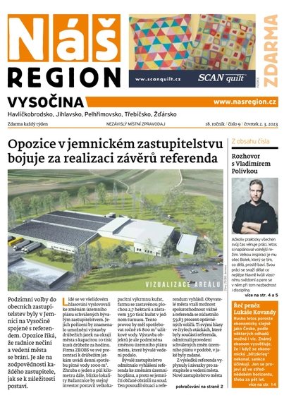 E-magazín Náš Region - Vysočina 9/2023 - A 11 s.r.o.