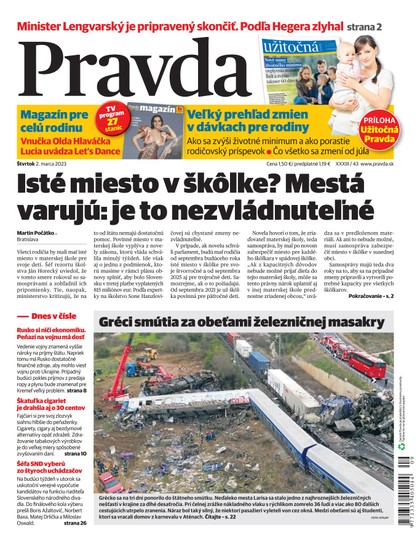 E-magazín Denník Pravda 2. 3. 2023 - OUR MEDIA SR a. s.