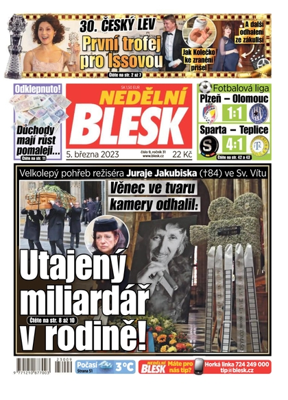 E-magazín Nedělní Blesk - 5.3.2023 - CZECH NEWS CENTER a. s.