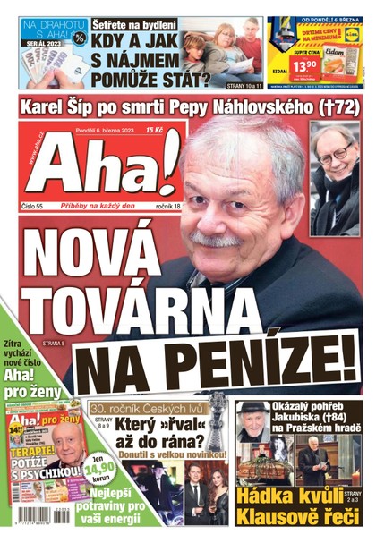 E-magazín AHA! - 6.3.2023 - CZECH NEWS CENTER a. s.