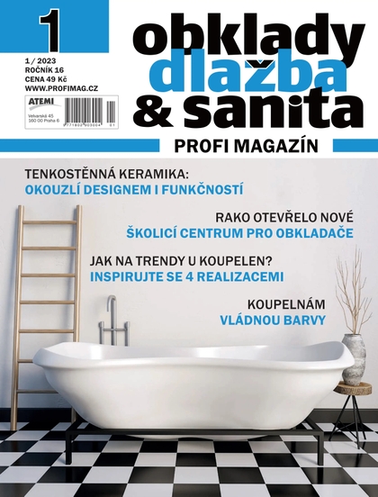 E-magazín Obklady, dlažba & sanita 1/2023 - Atemi