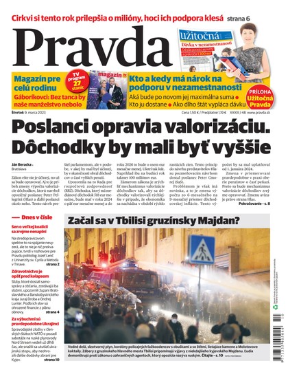 E-magazín Denník Pravda 9. 3. 2023 - OUR MEDIA SR a. s.