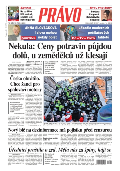 E-magazín Deník Právo - 13.3.2023 - Borgis, a.s.