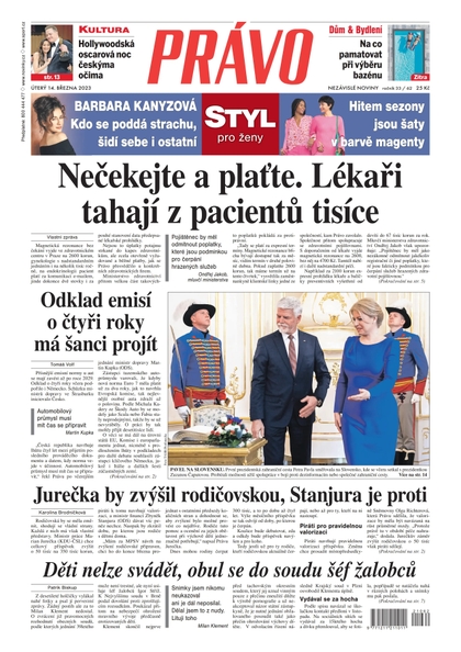 E-magazín Deník Právo - 14.3.2023 - Borgis, a.s.