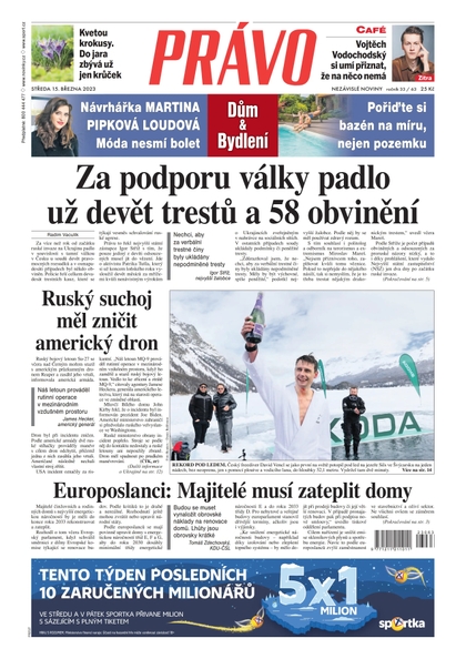 E-magazín Deník Právo - 15.3.2023 - Borgis, a.s.
