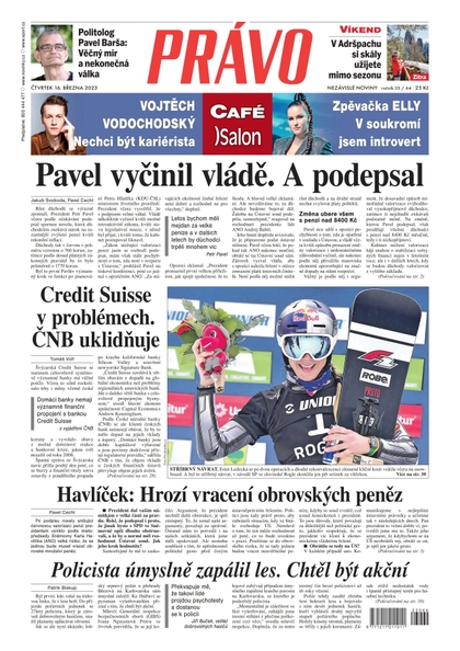 E-magazín Deník Právo - 16.3.2023 - Borgis, a.s.