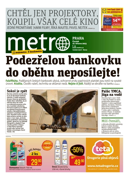 E-magazín METRO - 16.3.2023 - MAFRA, a.s.