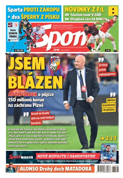 E-magazín Sport - 18.3.2023 - CZECH NEWS CENTER a. s.