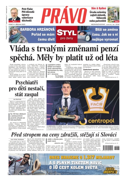 E-magazín Deník Právo - 21.3.2023 - Borgis, a.s.