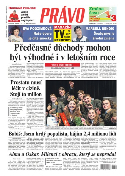 E-magazín Deník Právo - 25.3.2023 - Borgis, a.s.