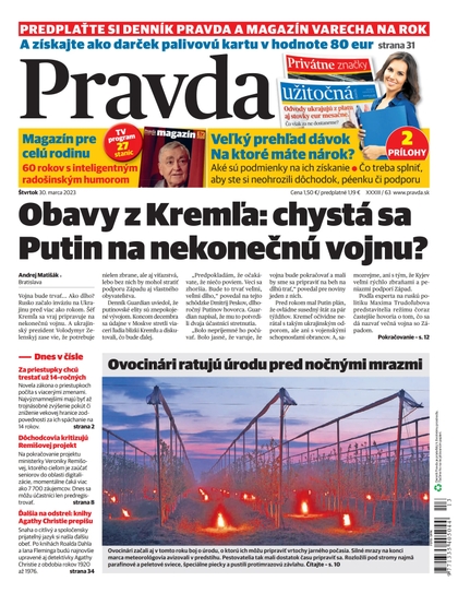 E-magazín Denník Pravda 30. 3. 2023 - OUR MEDIA SR a. s.