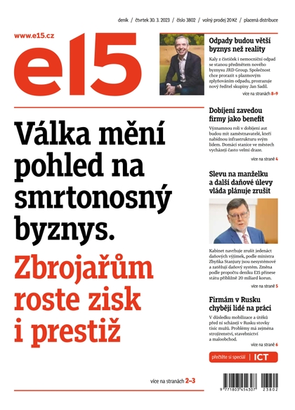 E-magazín E15 - 30.3.2023 - CZECH NEWS CENTER a. s.