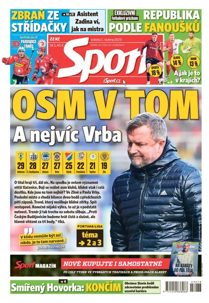 E-magazín Sport - 1.4.2023 - CZECH NEWS CENTER a. s.
