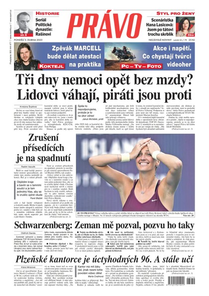 E-magazín Deník Právo - 3.4.2023 - Borgis, a.s.