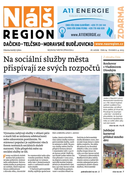 E-magazín Náš Region - Dačicko 14/2023 - A 11 s.r.o.