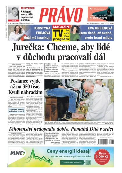 E-magazín Deník Právo - 8.4.2023 - Borgis, a.s.