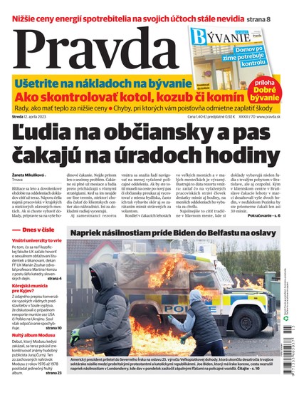 E-magazín Denník Pravda 12. 4. 2023 - OUR MEDIA SR a. s.