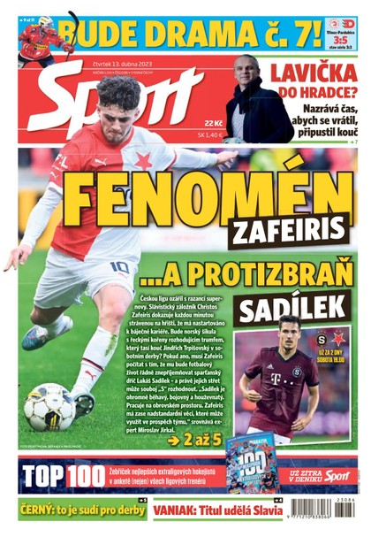 E-magazín Sport - 13.4.2023 - CZECH NEWS CENTER a. s.