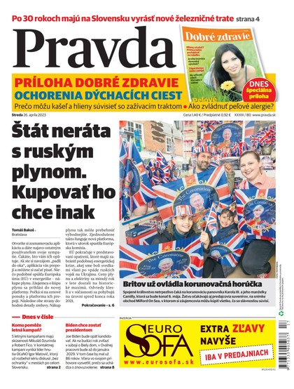 E-magazín Denník Pravda 26. 4. 2023 - OUR MEDIA SR a. s.