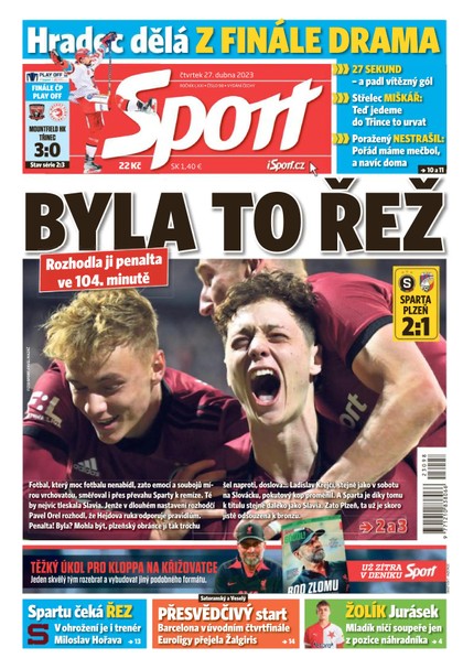 E-magazín Sport - 27.4.2023 - CZECH NEWS CENTER a. s.