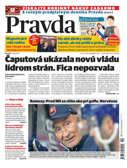 E-magazín Denník Pravda 11. 5. 2023 - OUR MEDIA SR a. s.