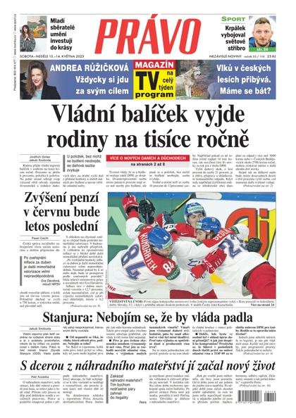 E-magazín Deník Právo - 13.5.2023 - Borgis, a.s.