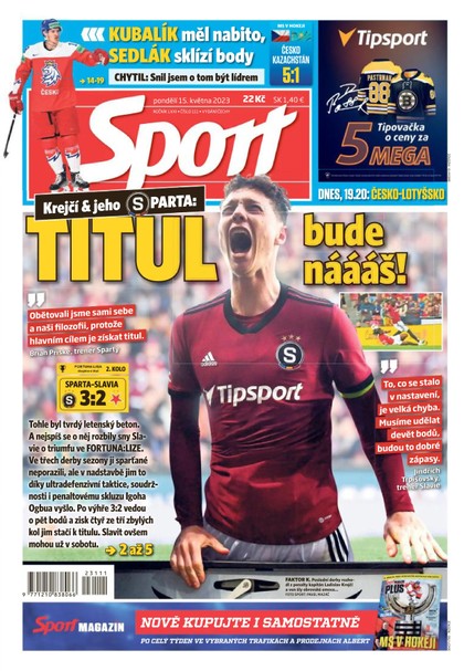 E-magazín Sport - 15.5.2023 - CZECH NEWS CENTER a. s.