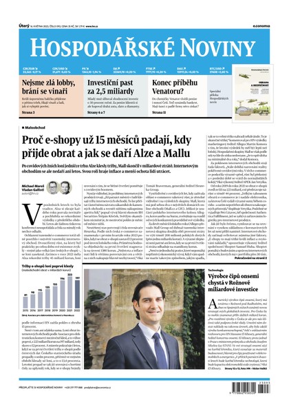 E-magazín HN 093 - 16.05.2023 - Economia, a.s.