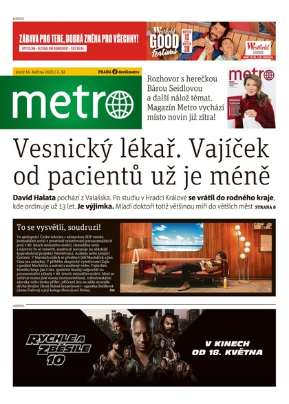 E-magazín METRO - 16.5.2023 - MAFRA, a.s.