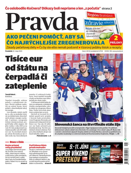 E-magazín Denník Pravda 22. 5. 2023 - OUR MEDIA SR a. s.