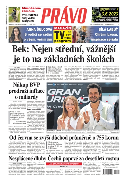 E-magazín Deník Právo - 27.5.2023 - Borgis, a.s.