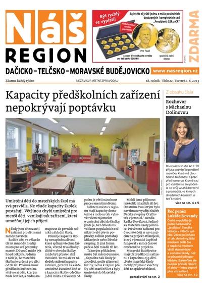 E-magazín Náš Region - Dačicko 22/2023 - A 11 s.r.o.