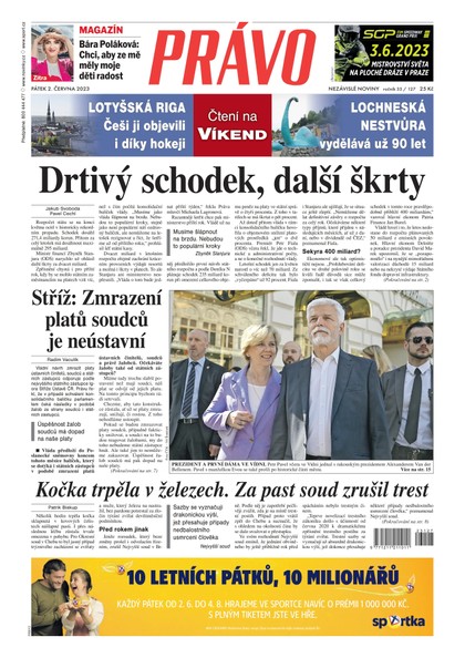 E-magazín Deník Právo - 2.6.2023 - Borgis, a.s.