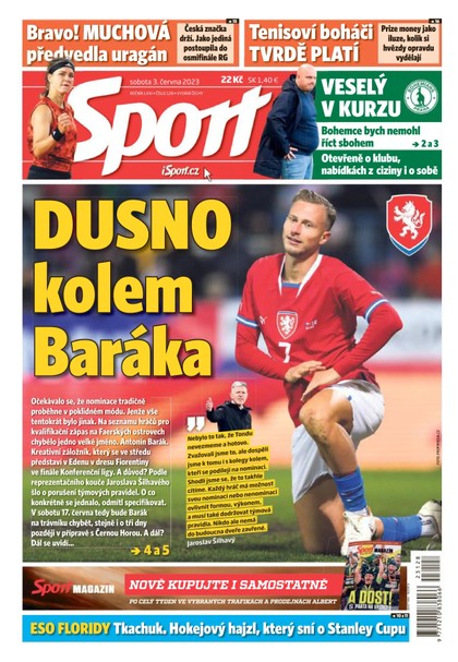 E-magazín Sport - 3.6.2023 - CZECH NEWS CENTER a. s.