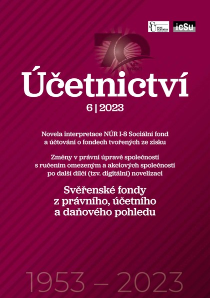 E-magazín Účetnictví č. 6/2023 - Svaz účetních České republiky, z. s.