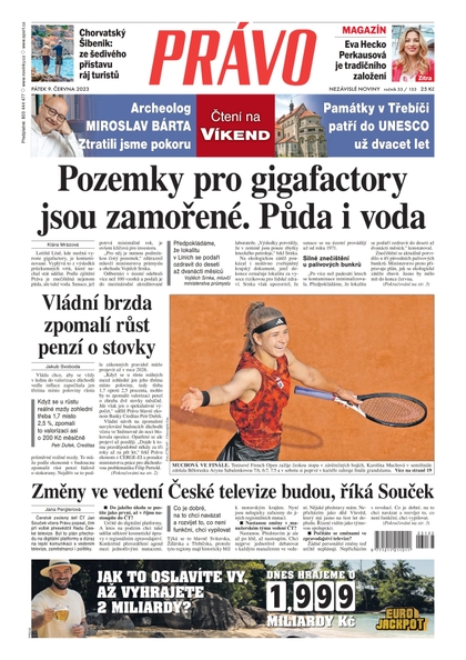 E-magazín Deník Právo - 9.6.2023 - Borgis, a.s.