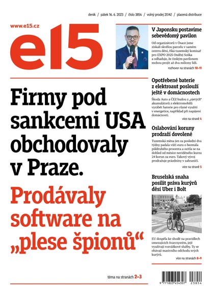 E-magazín E15 - 16.6.2023 - CZECH NEWS CENTER a. s.