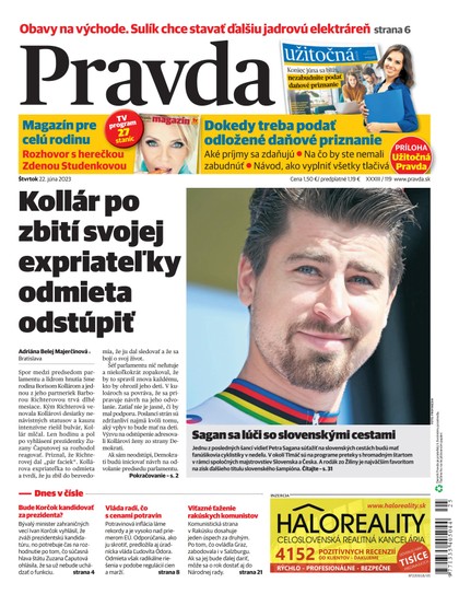 E-magazín Denník Pravda 22. 6. 2023 - OUR MEDIA SR a. s.