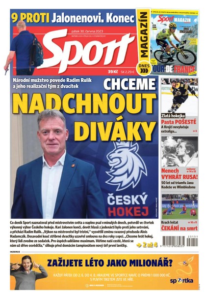 E-magazín Sport - 30.6.2023 - CZECH NEWS CENTER a. s.