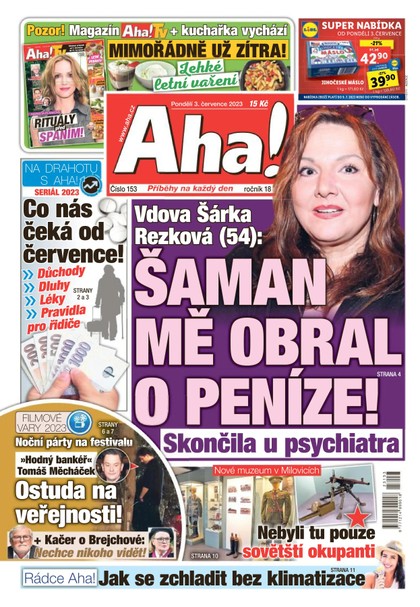 E-magazín AHA! - 3.7.2023 - CZECH NEWS CENTER a. s.