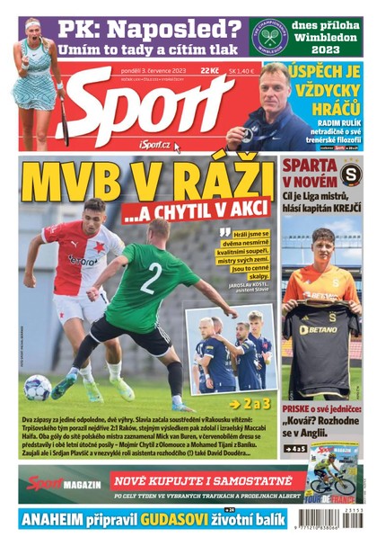 E-magazín Sport - 3.7.2023 - CZECH NEWS CENTER a. s.