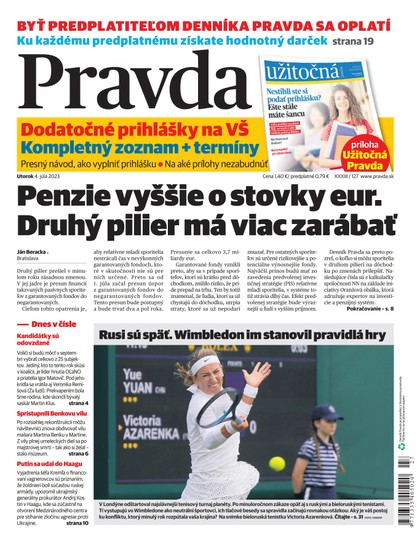 E-magazín Denník Pravda 4. 7. 2023 - OUR MEDIA SR a. s.