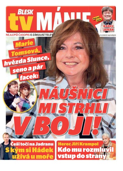 E-magazín Blesk Tv manie - 8.7.2023 - CZECH NEWS CENTER a. s.