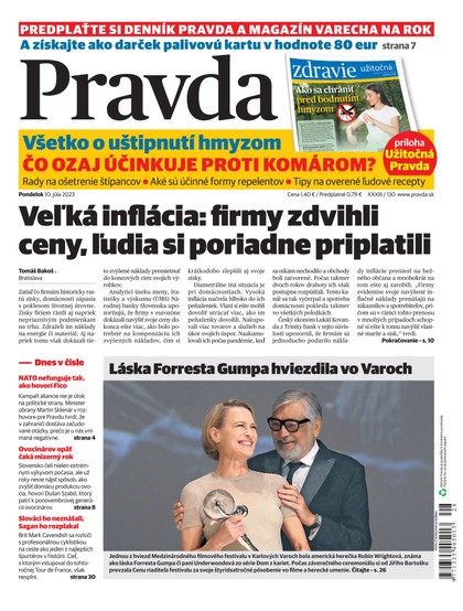 E-magazín Denník Pravda 10. 7. 2023 - OUR MEDIA SR a. s.