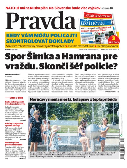 E-magazín Denník Pravda 12. 7. 2023 - OUR MEDIA SR a. s.