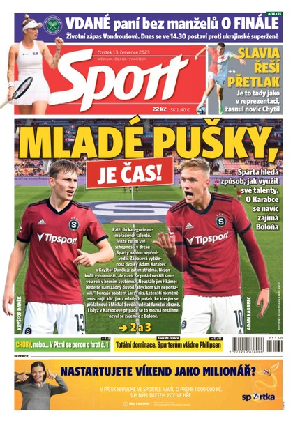E-magazín Sport - 13.7.2023 - CZECH NEWS CENTER a. s.