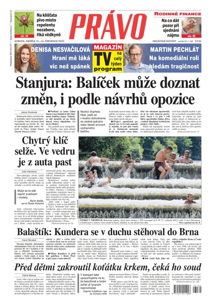 E-magazín Deník Právo - 15.7.2023 - Borgis, a.s.