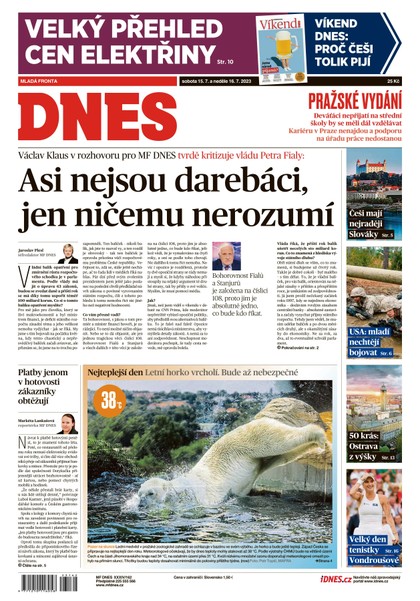 E-magazín MF DNES - 15.7.2023 - MAFRA, a.s.