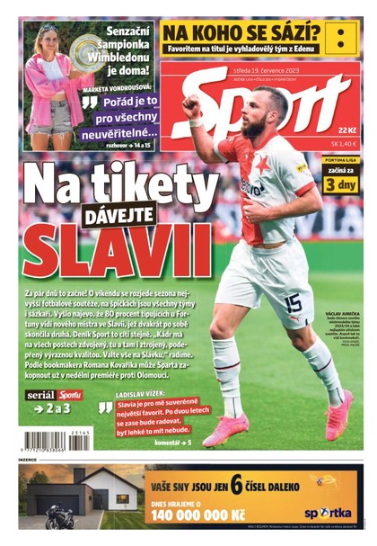 E-magazín Sport - 19.7.2023 - CZECH NEWS CENTER a. s.